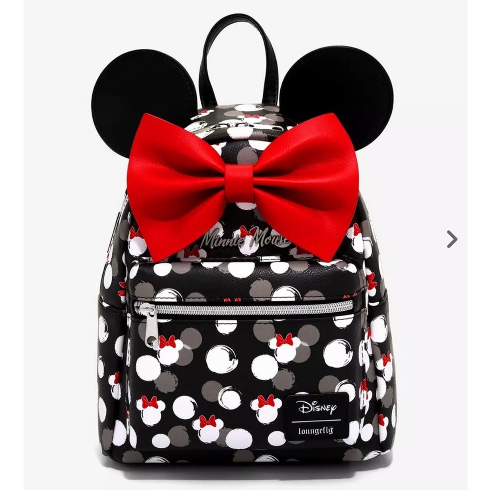 Loungefly Disney Minnie Mouse Black and Red Backpack